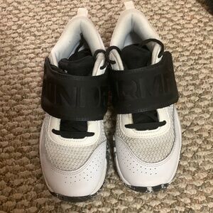 Under Armour Black and White Kids Sneakers